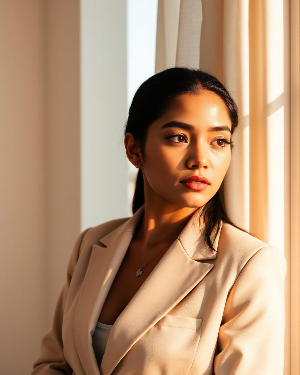 Karishmaa Singhal, founder of Kaymarc, in warm window light